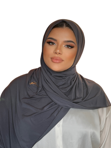 DARK BLUE LUXURY LYCRA HIJAB | BELA FAZANI