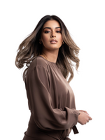 Cargar imagen en el visor de la galería, BROWN WRAPSKIRT ABAYA | BELA FAZANI
