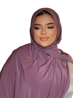 Load image into Gallery viewer, PURPLE LILA LUXURY LYCRA HIJAB | BELA FAZANI
