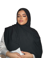 Load image into Gallery viewer, BLACK LUXURY CAZZ HIJAB | BELA FAZANI
