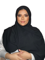 Load image into Gallery viewer, BLACK LUXURY CAZZ HIJAB | BELA FAZANI
