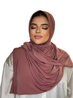 Load image into Gallery viewer, OLD PINK LUXURY LYCRA HIJAB | BELA FAZANI
