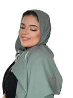 Cargar imagen en el visor de la galería, ARMY CLASSIC LUXURY MEDINA SILK HIJAB | BELA FAZANI
