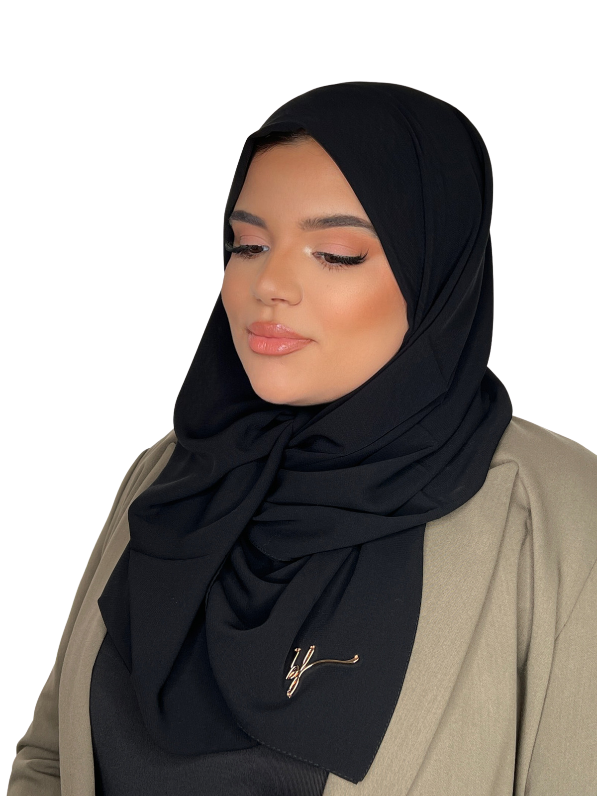 BLACK CLASSIC LUXURY MEDINA SILK HIJAB | BELA FAZANI