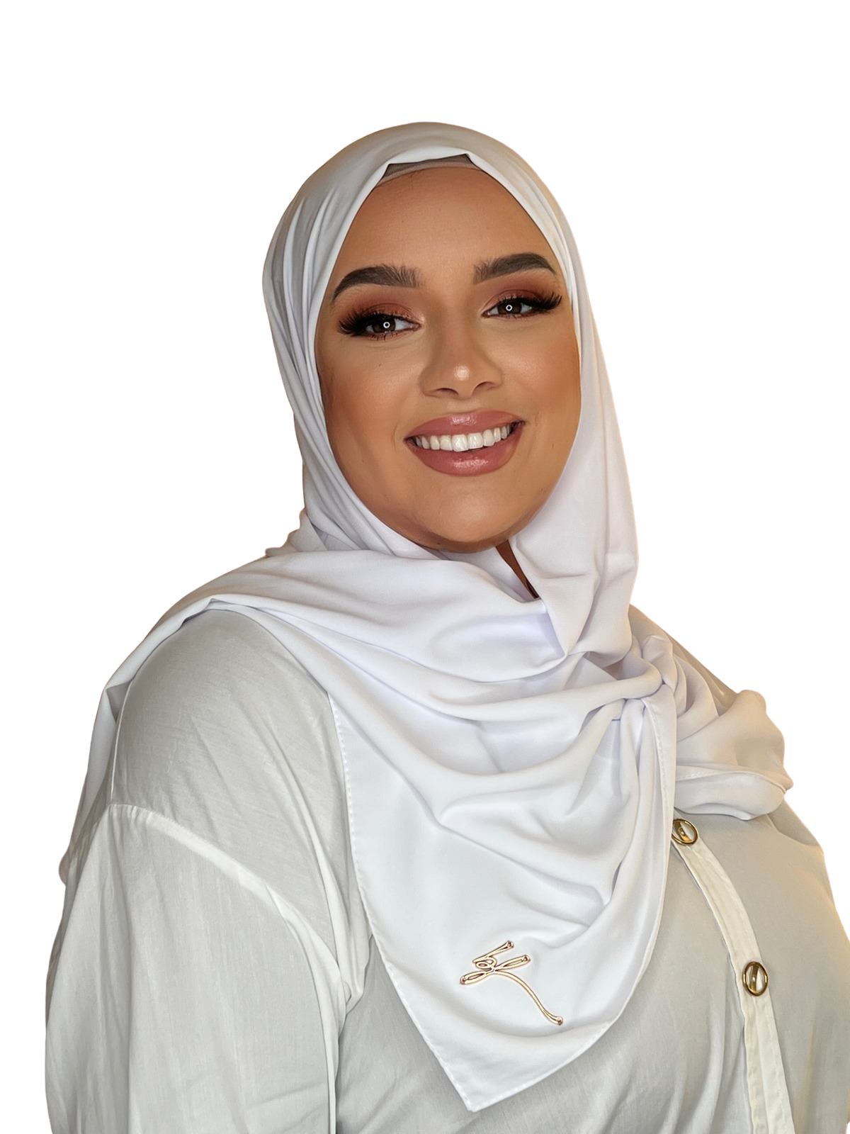 WHITE CLASSIC LUXURY MEDINA SILK HIJAB | BELA FAZANI