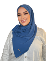 Load image into Gallery viewer, OCEAN CLASSIC LUXURY MEDINA SILK HIJAB | BELA FAZANI
