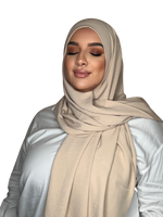 Load image into Gallery viewer, BEIGE LUXURY CAZZ HIJAB | BELA FAZANI
