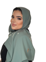 Load image into Gallery viewer, ARMY CLASSIC LUXURY MEDINA SILK HIJAB | BELA FAZANI
