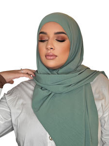 LUXURY HIJAB CAZZ&nbsp;VERT | BELA FAZANI