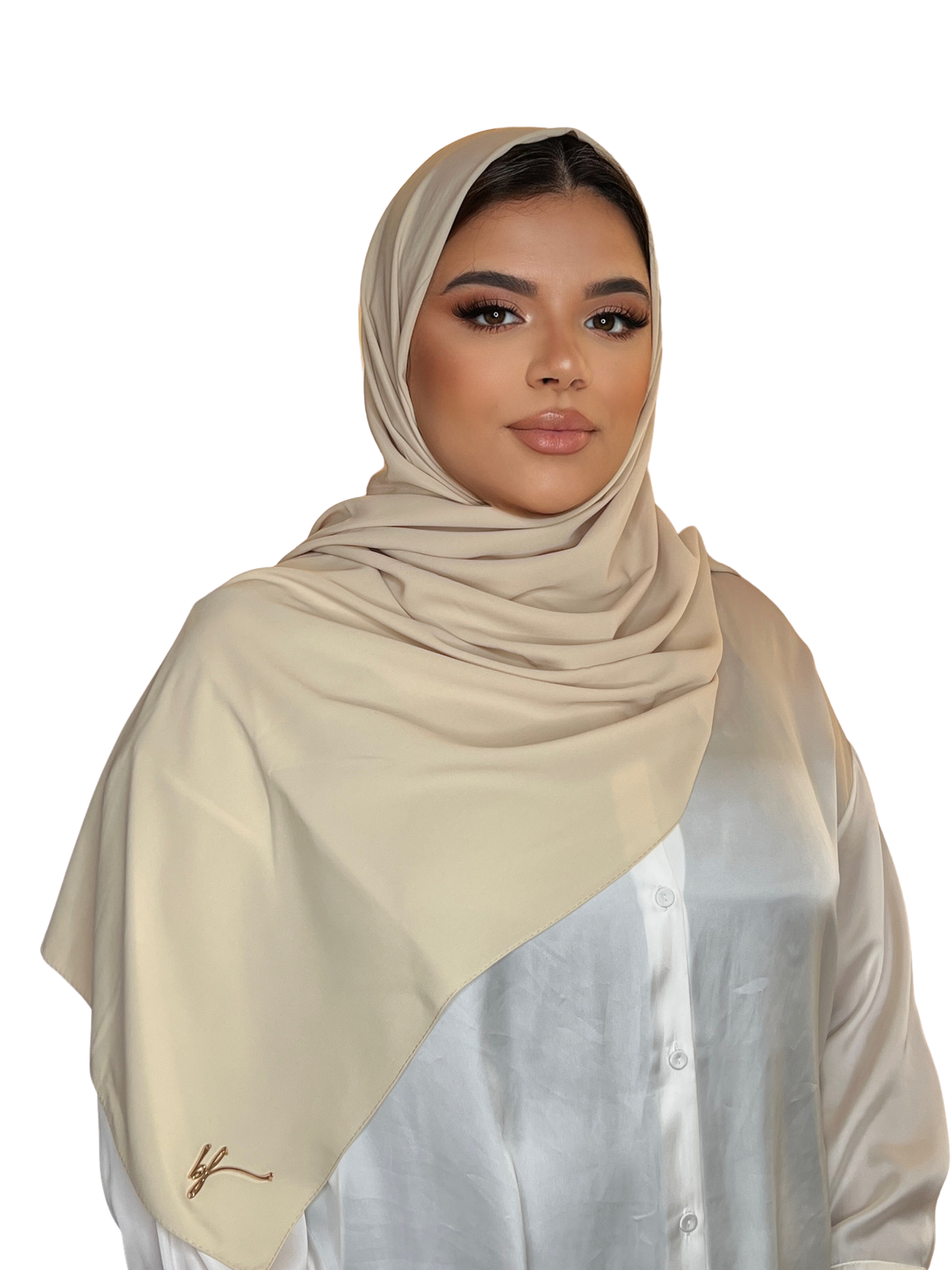 HIJAB EN SOIE DE MEDINE CLASSIQUE SPANISH WHITE | BELA FAZANI