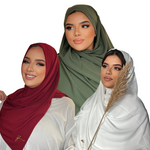 Charger l&#39;image dans la galerie, COFFRET AMAYA (3 HIJABS) EN SOIE DE MEDINE | BELA FAZANI
