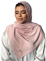 Load image into Gallery viewer, ROSE FOG CLASSIC LUXURY MEDINA SILK HIJAB | BELA FAZANI
