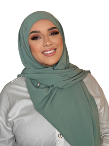 LUXURY HIJAB CAZZ&nbsp;VERT | BELA FAZANI