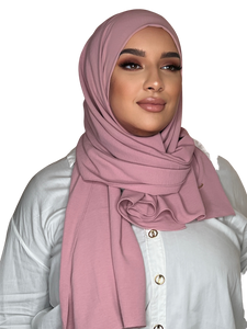 OLD DUST PINK LUXURY CAZZ HIJAB | BELA FAZANI