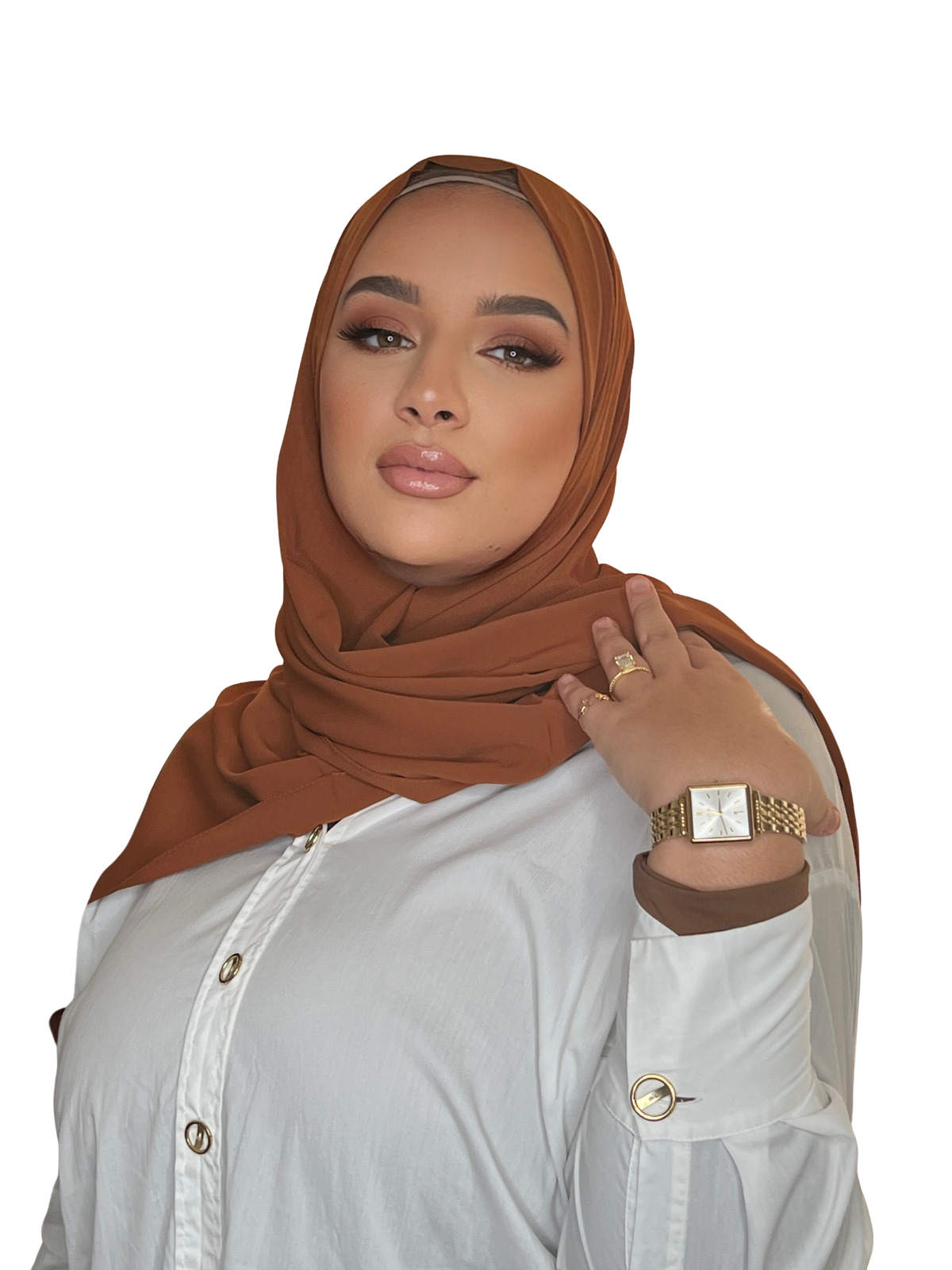 HIJAB EN SOIE DE MEDINE DE LUXE CLASSIQUE AUTOMNE | BELA FAZANI