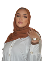 Load image into Gallery viewer, AUTUMN CLASSIC LUXURY MEDINA SILK HIJAB | BELA FAZANI
