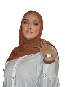 HIJAB EN SOIE DE MEDINE DE LUXE CLASSIQUE AUTOMNE | BELA FAZANI