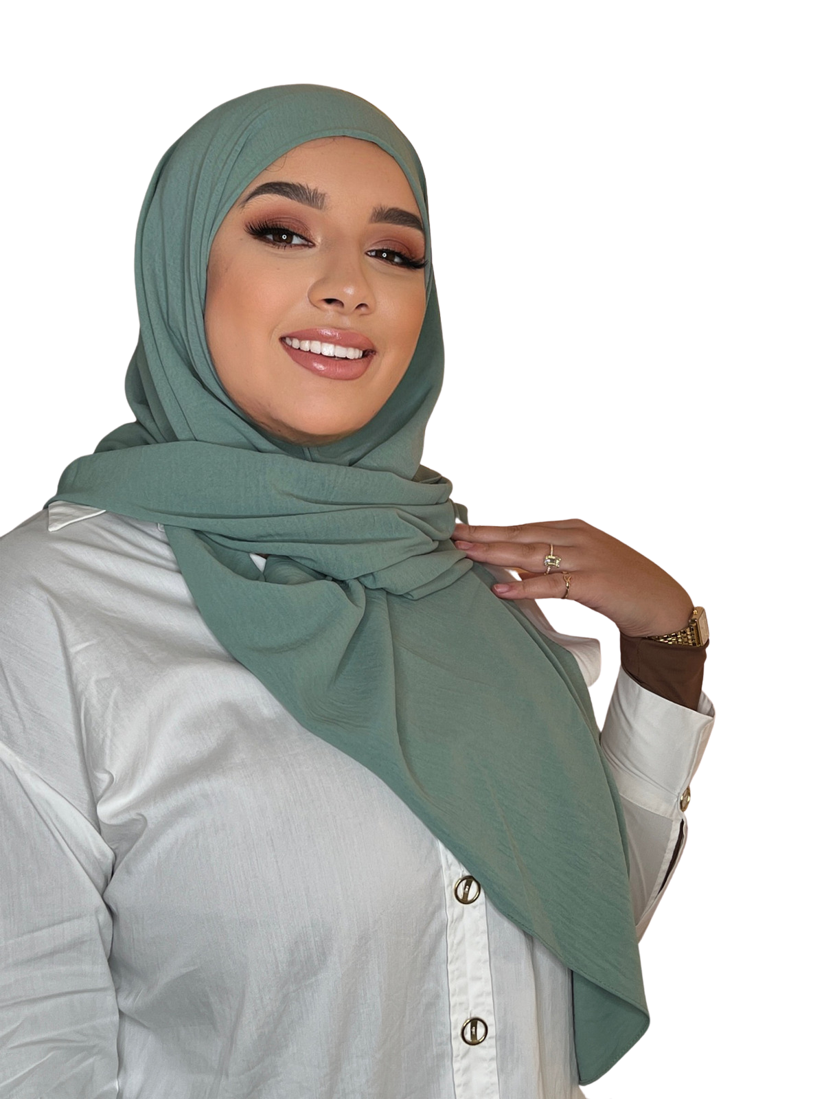 GREEN LUXURY CAZZ HIJAB | BELA FAZANI