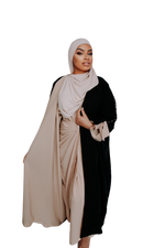 Load image into Gallery viewer, DUAL KIMONO BLACK reversable BEIGE | BELA FAZANI
