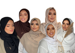 Charger l&#39;image dans la galerie, COFFRET LAYAL ( 6 HIJABS) EN SOIE DE MEDINE | BELA FAZANI
