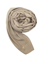 Cargar imagen en el visor de la galería, GREYISH LUXURY CHIFFON MOUSSELINE HIJAB | BELA FAZANI
