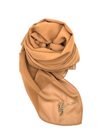 Cargar imagen en el visor de la galería, BROWN LUXURY CHIFFON MOUSSELINE HIJAB | BELA FAZANI
