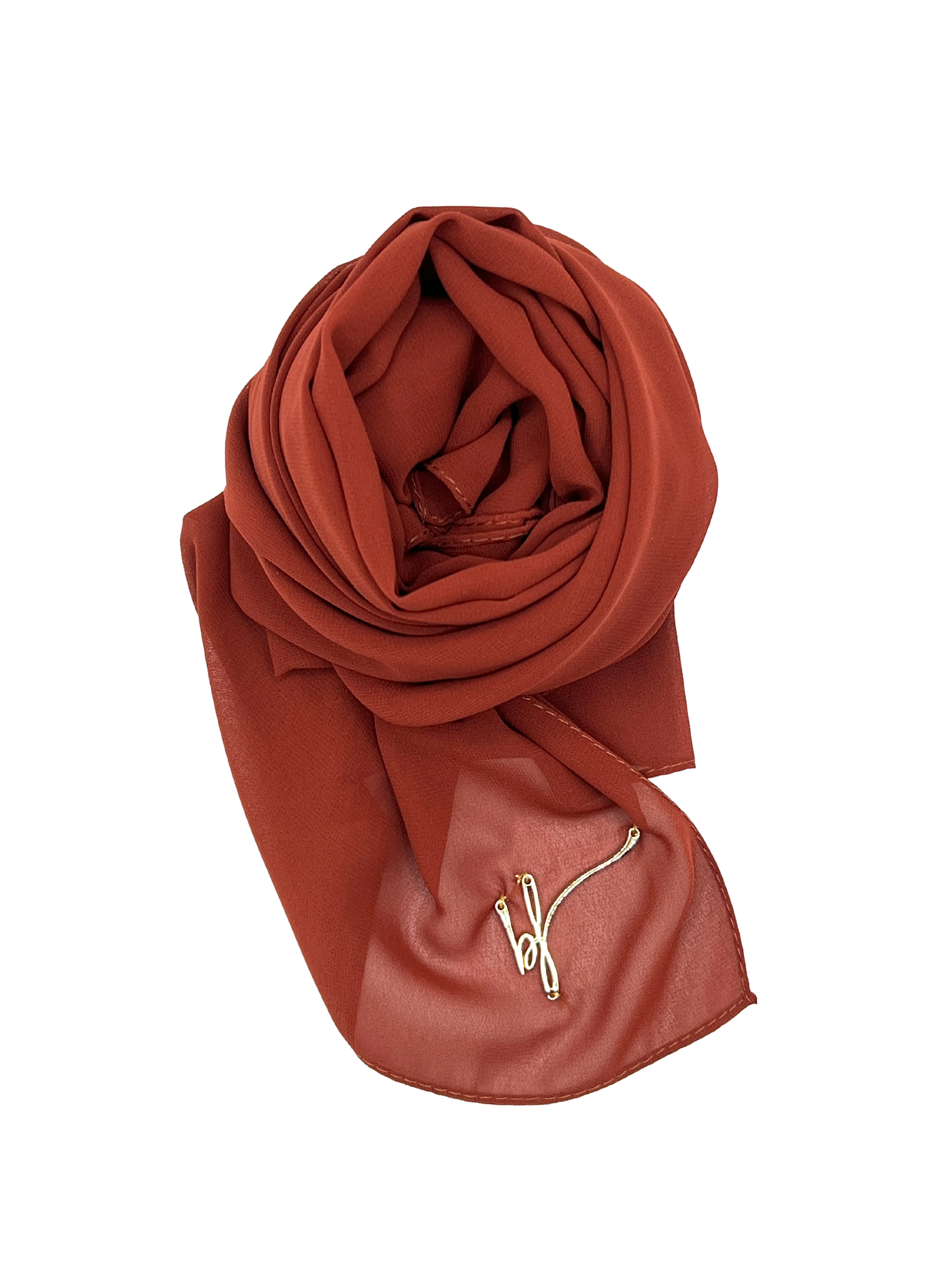 LUXURY HIJAB MOUSSELINE CHIFFON MAROON | BELA FAZANI