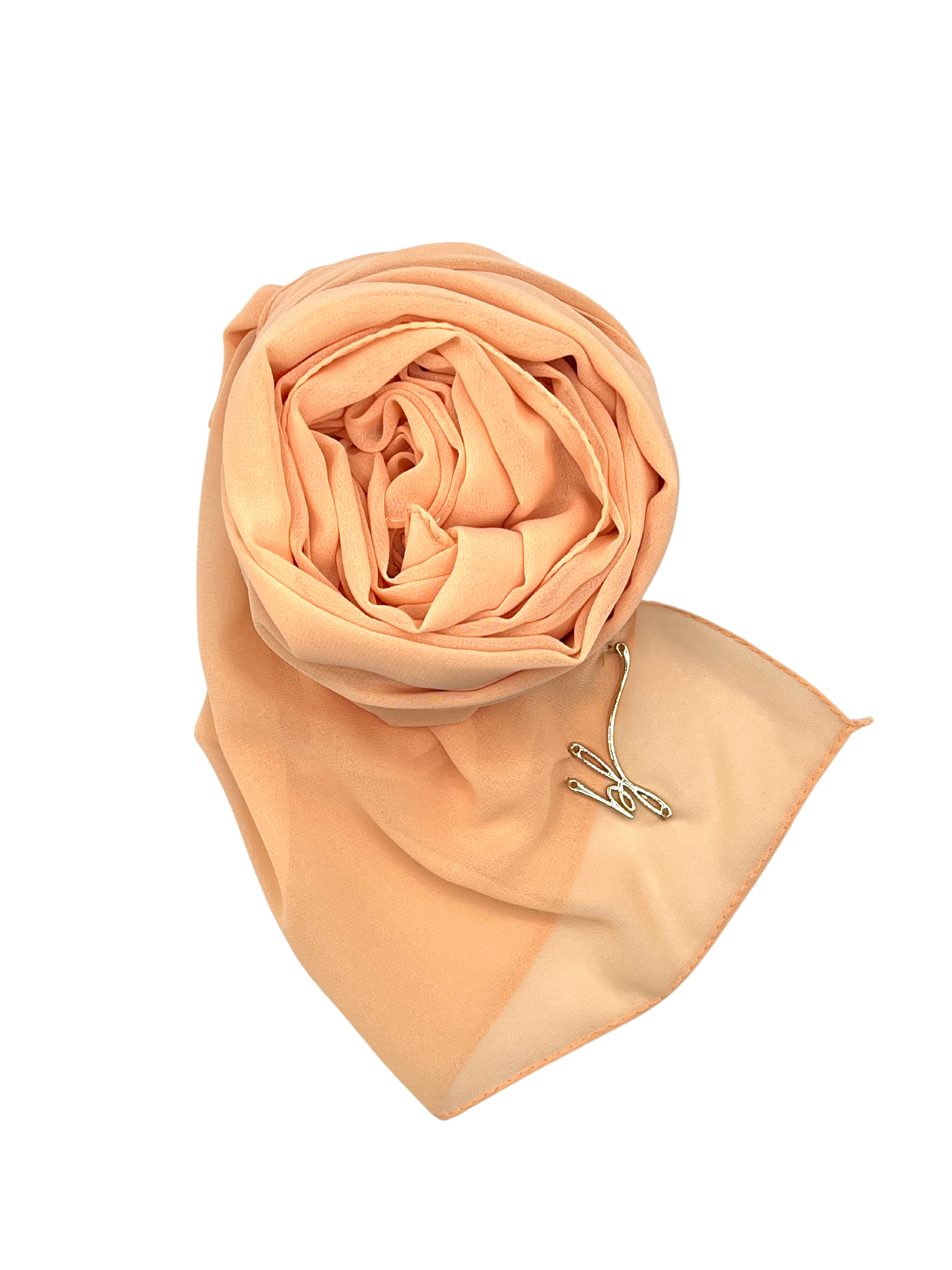 SALMON LUXURY CHIFFON MOUSSELINE HIJAB | BELA FAZANI