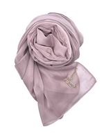 Load image into Gallery viewer, PINK LUXURY SHINY MOUSSELINE CHIFFON HIJAB | BELA FAZANI
