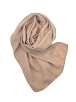 Load image into Gallery viewer, CHOCOLAT LUXURY QUEEN CRÊPE HIJAB | BELA FAZANI
