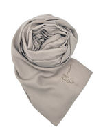 Load image into Gallery viewer, TAUPE LUXURY QUEEN CRÊPE HIJAB | BELA FAZANI
