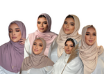 Charger l&#39;image dans la galerie, COFFRET NOUR (6 HIJABS) EN SOIE DE MEDINE CLASSIQUE | BELA FAZANI
