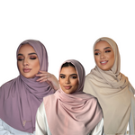 Charger l&#39;image dans la galerie, COFFRET ZAHRA (3 HIJABS) EN SOIE DE MEDINE | BELA FAZANI
