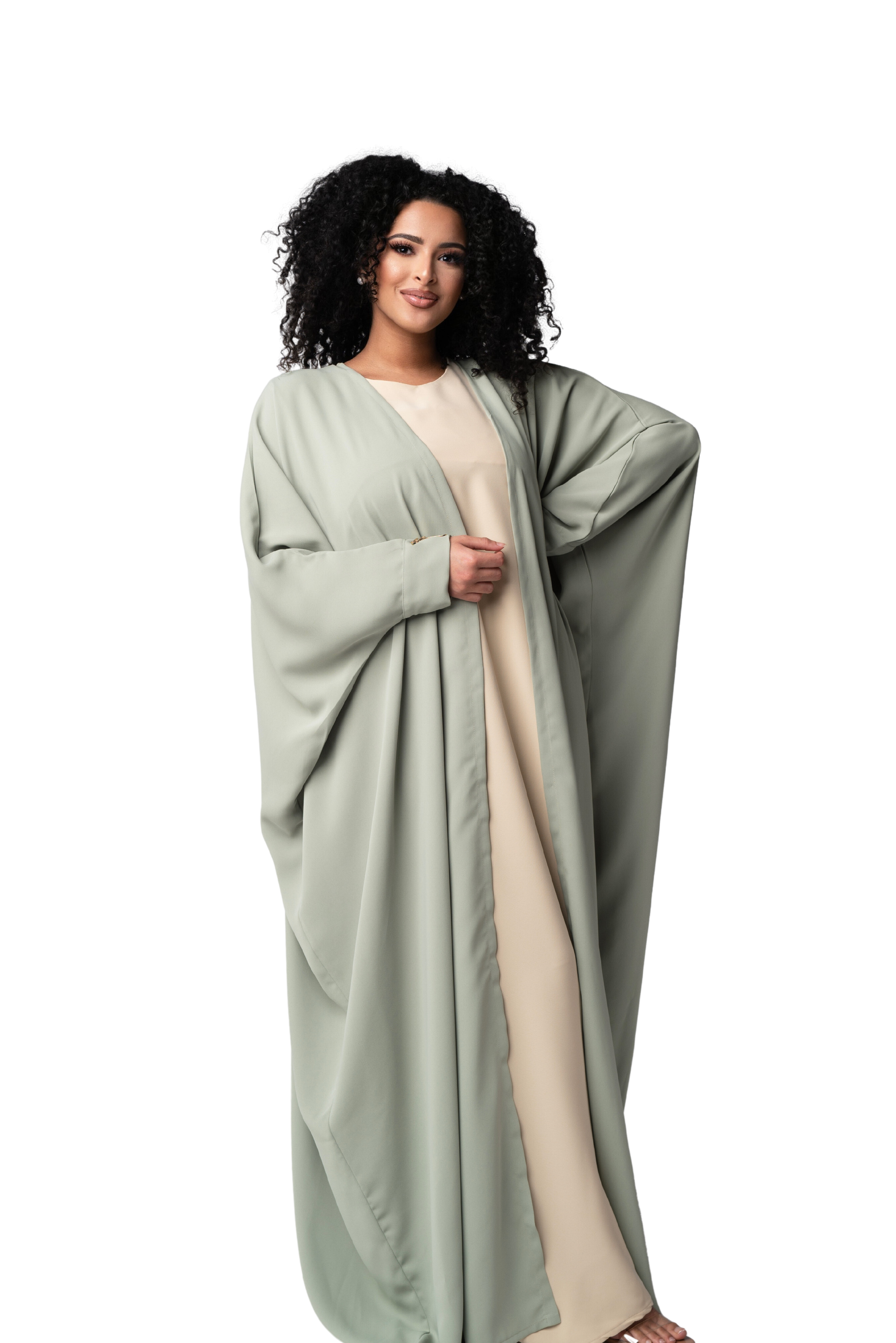 TASNEEM SIGNATURE KIMONO with UNDERDRESS | BELA FAZANI