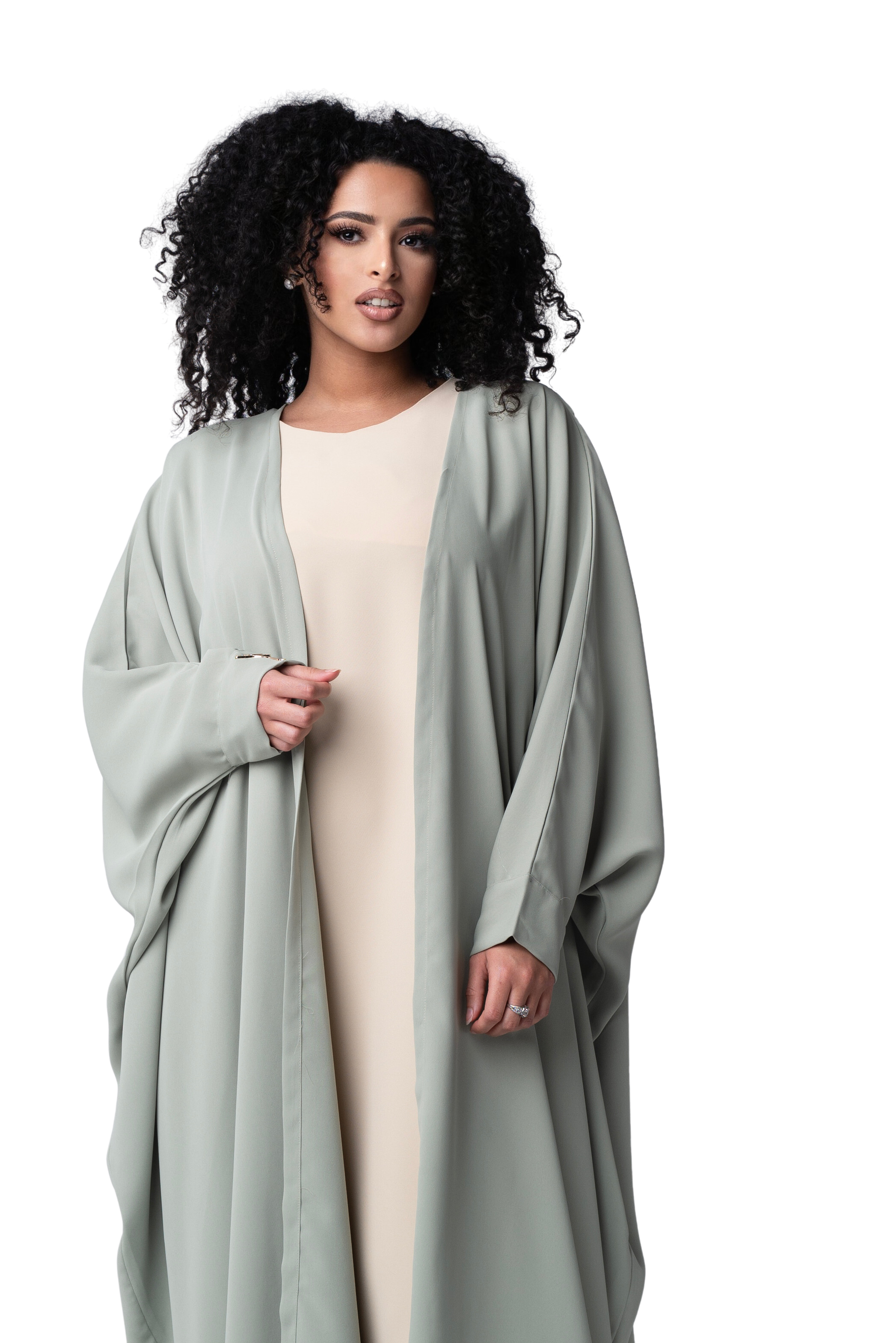 TASNEEM SIGNATURE KIMONO avec SOUS ROBE | BELA FAZANI