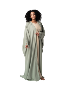 TASNEEM SIGNATURE KIMONO avec SOUS ROBE | BELA FAZANI