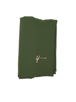 Cargar imagen en el visor de la galería, OLIVE GREEN CLASSIC LUXURY MEDINA SILK HIJAB | BELA FAZANI
